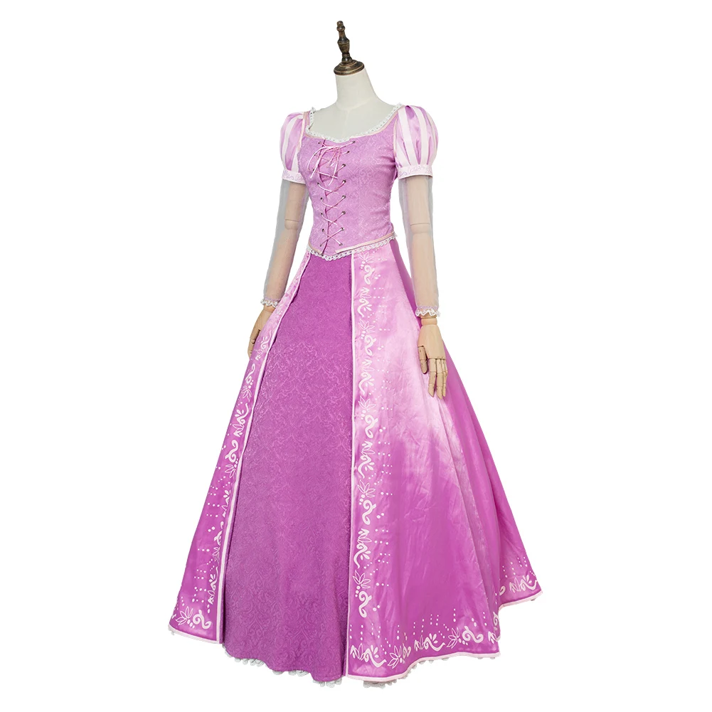 Tangled Cosplay Princess Costume Adult Women Fantasy Skirt Dress Gown Outfits Halloween Carnival Party Disguise Suit
