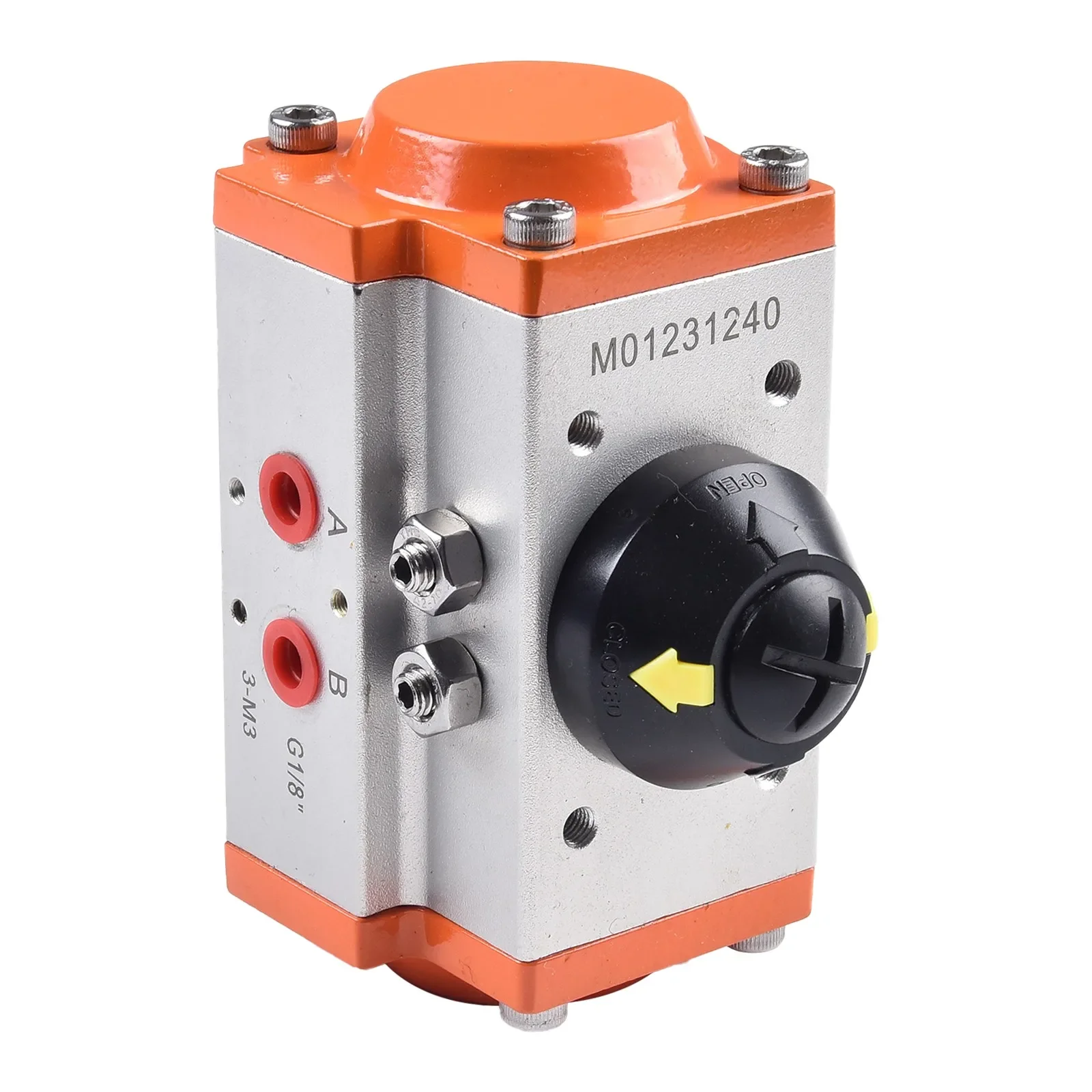 1pc Pneumatic Actuator AT40/AT-52 Rotation Angle 90° Pneumatic Ball Valve Double Acting Corner Type Industrial Tool