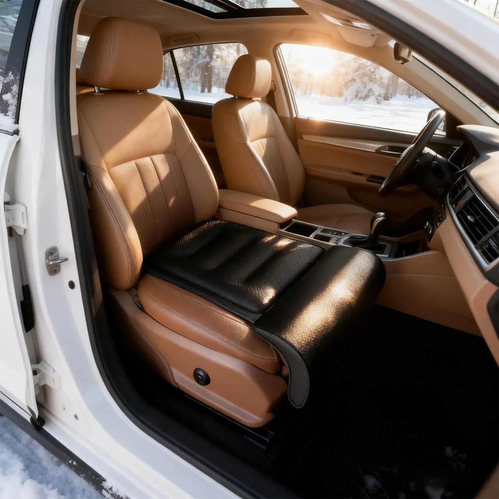 

Car Leg Extender Cushion Comfortable Non-Slip Adjustable Automotive Front Seat Foot Rest Pillow For Front Rear Driver Passenger