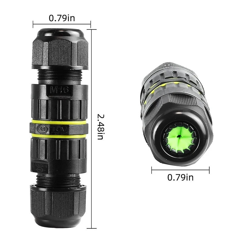 

TFORU-5Pc 2-сторонняя 3-ядерная распределительная коробка, разъем электрического кабеля M16, диапазон проводов (3,5-10 мм), для наружного ремонта