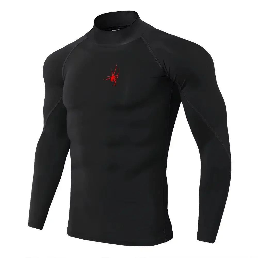 Men Sport T-shirt Quick Dry Bodybuilding Running Shirt Long Sleeve Compression Top Gym T Shirt Men Fitness Tight Men Underwear