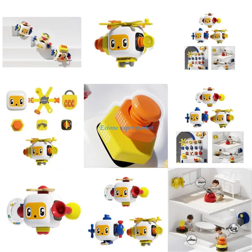 

090B Educational Toy Basic Life Skills Kid Hand-Eye Coordination Training Busy Cube