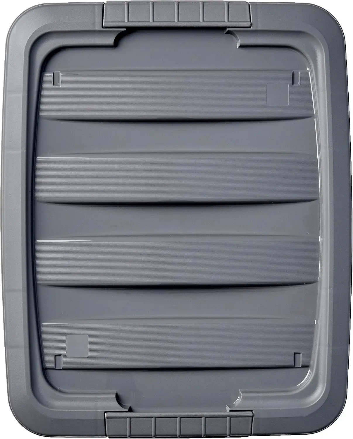 6-Pack Clear Plastic Storage Containers with Latching Lids, Stackable Organizer Bins, 19 Quart Capacity