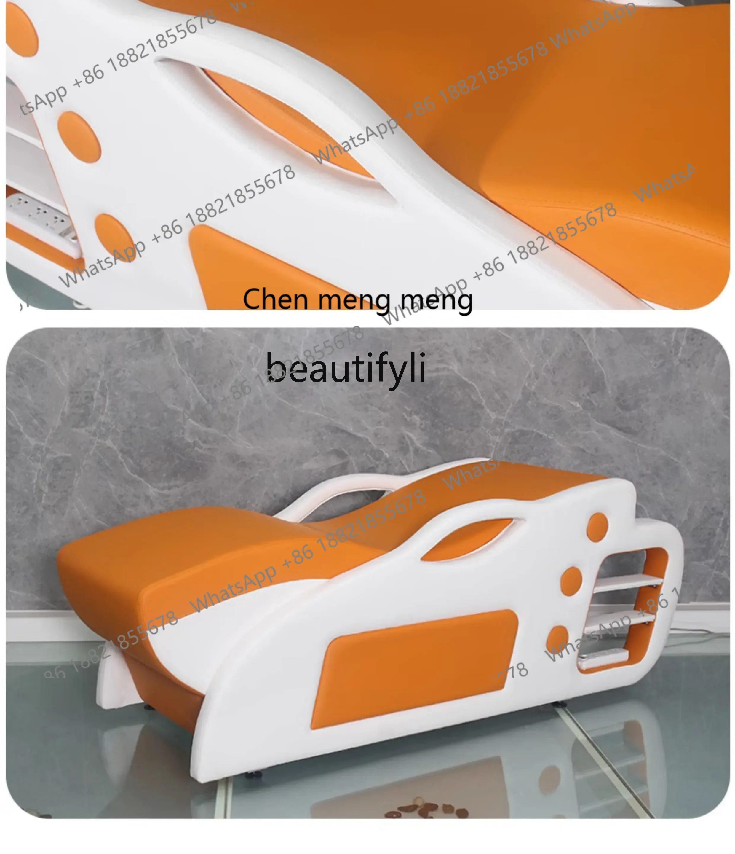 cc182l Luxury High-End Face Washing Bed Beauty Salon Ear Cleaning Bed Face Washing Department Care S-Type Beauty Massage Bed
