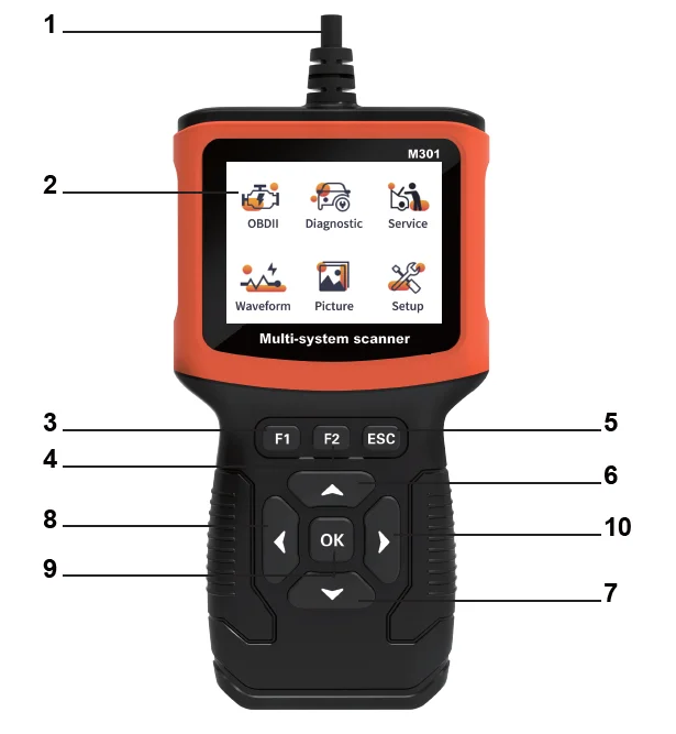 نمط جديد M301 سيارة كهربائية الماسح الضوئي أدوات إصلاح السيارات الماسح الضوئي Obd2 Outils دي تشخيص السيارات لجميع سيارات obdii منذ عام 1996 #1