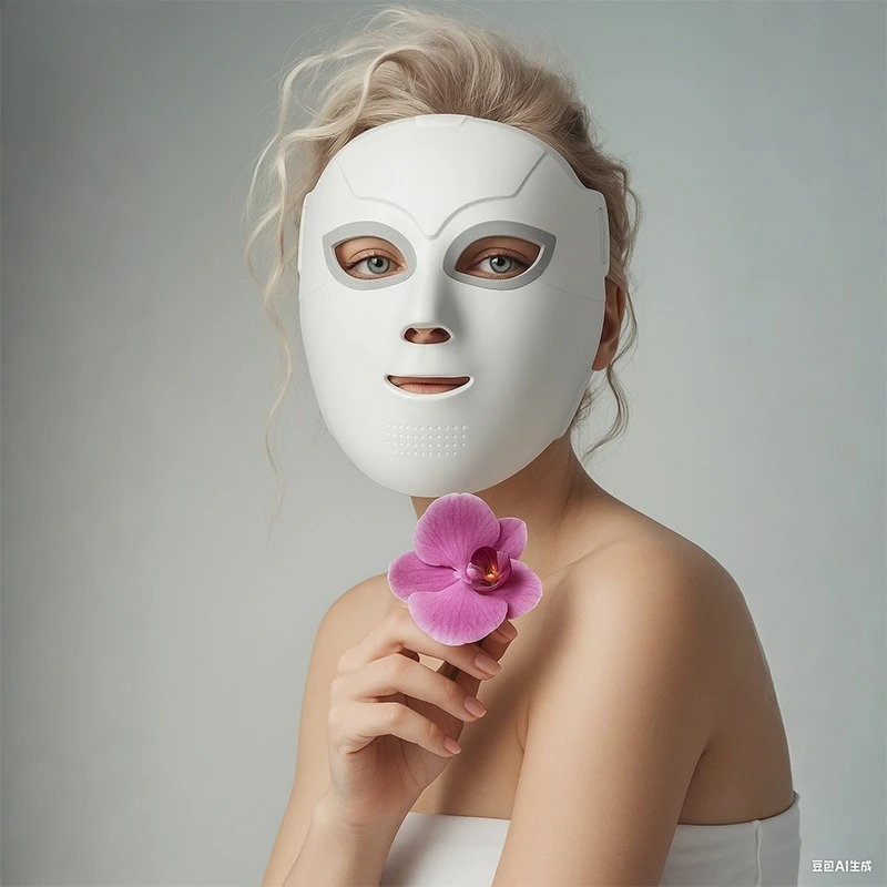 Silicone Material 510K Clear Beauty Anti-Aging Medical Grade Blue and Red 850nm Near Infrared Light Emitting Diode Mask Face