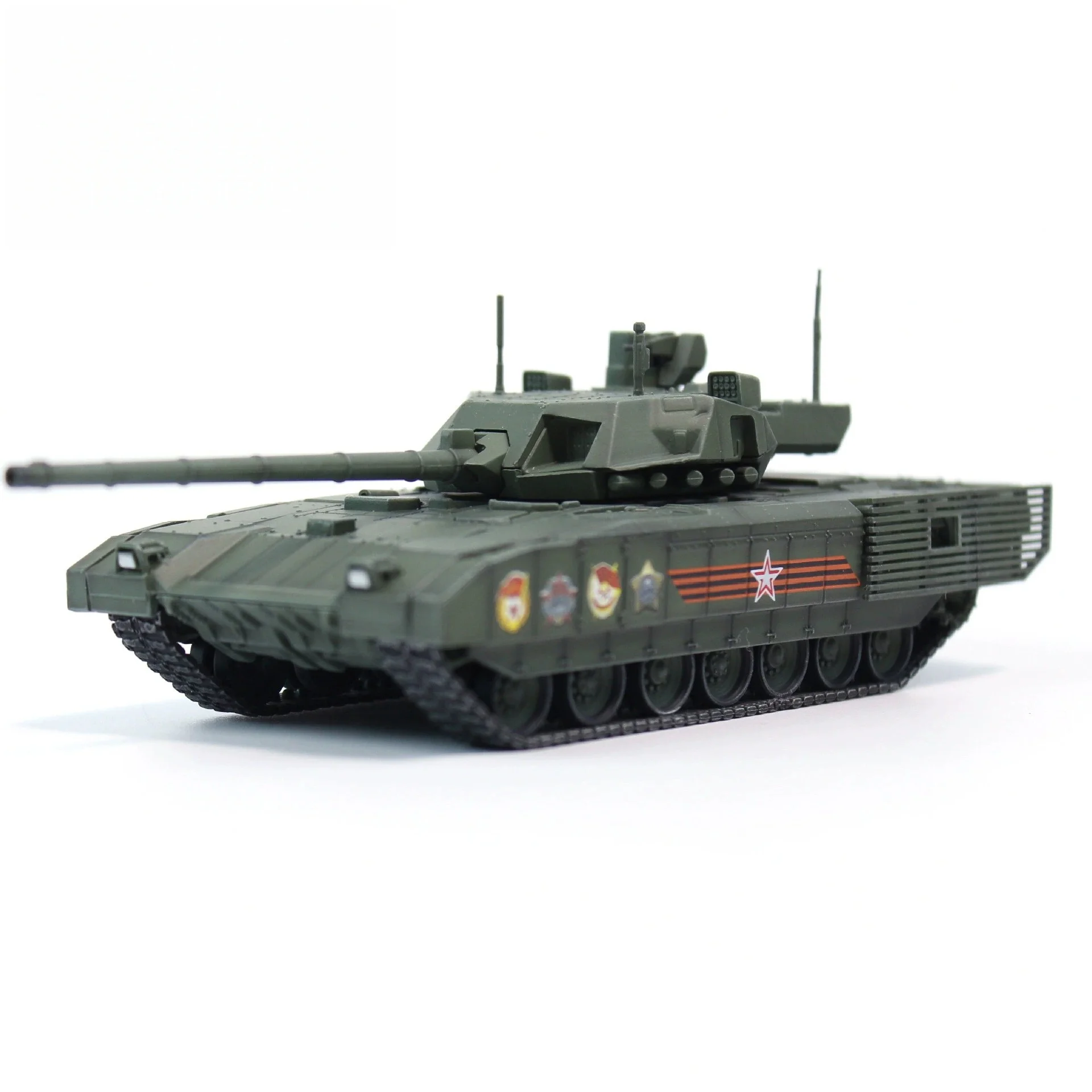 

1/72 Scale Russian T-14 Main Battle Tank Parade Militarized Combat Crawler Tank Fighting Vehicle Model Collection Display Toys