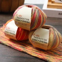 1Pc 50g wool Yarn For Hand Knitting acrylic Knit line section dyed Crochet Yarn for sweater Hat sock scarf DIY Line Fancy Thread