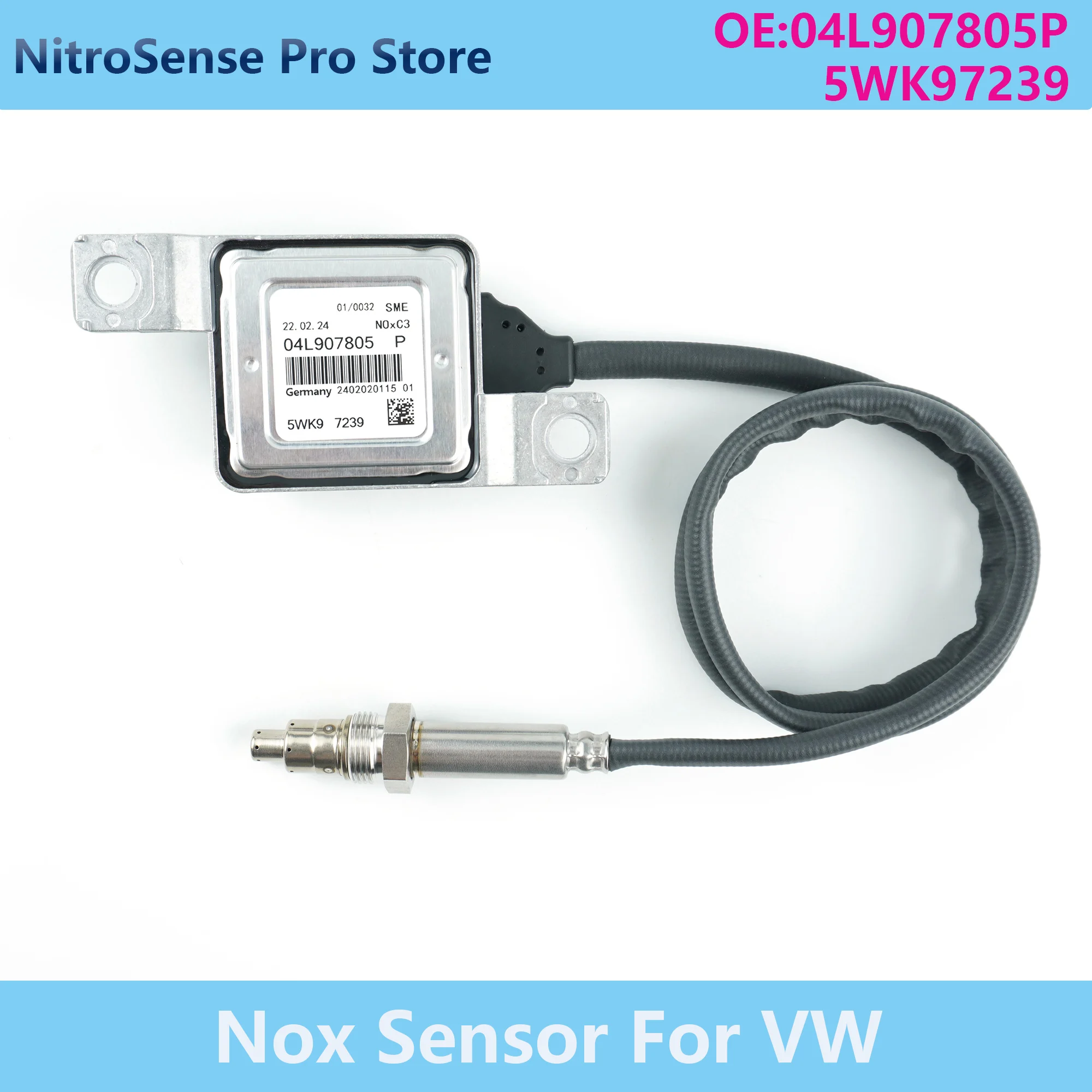 

04L907805P 5WK97239 New Nitrogen Oxide Sensor Nox Sensor For VW Tiguan Caddy 2.0TDI AUDI A3 Sportback A4 Avant A5 A6 A7