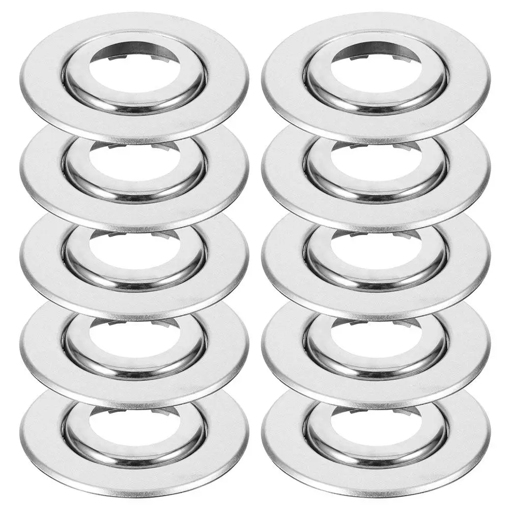 

20Pcs Stainless Steel Escutcheon Sprinkler Head Protector Round Dual Disc Design Adjustable Pipe Cover for Decoration