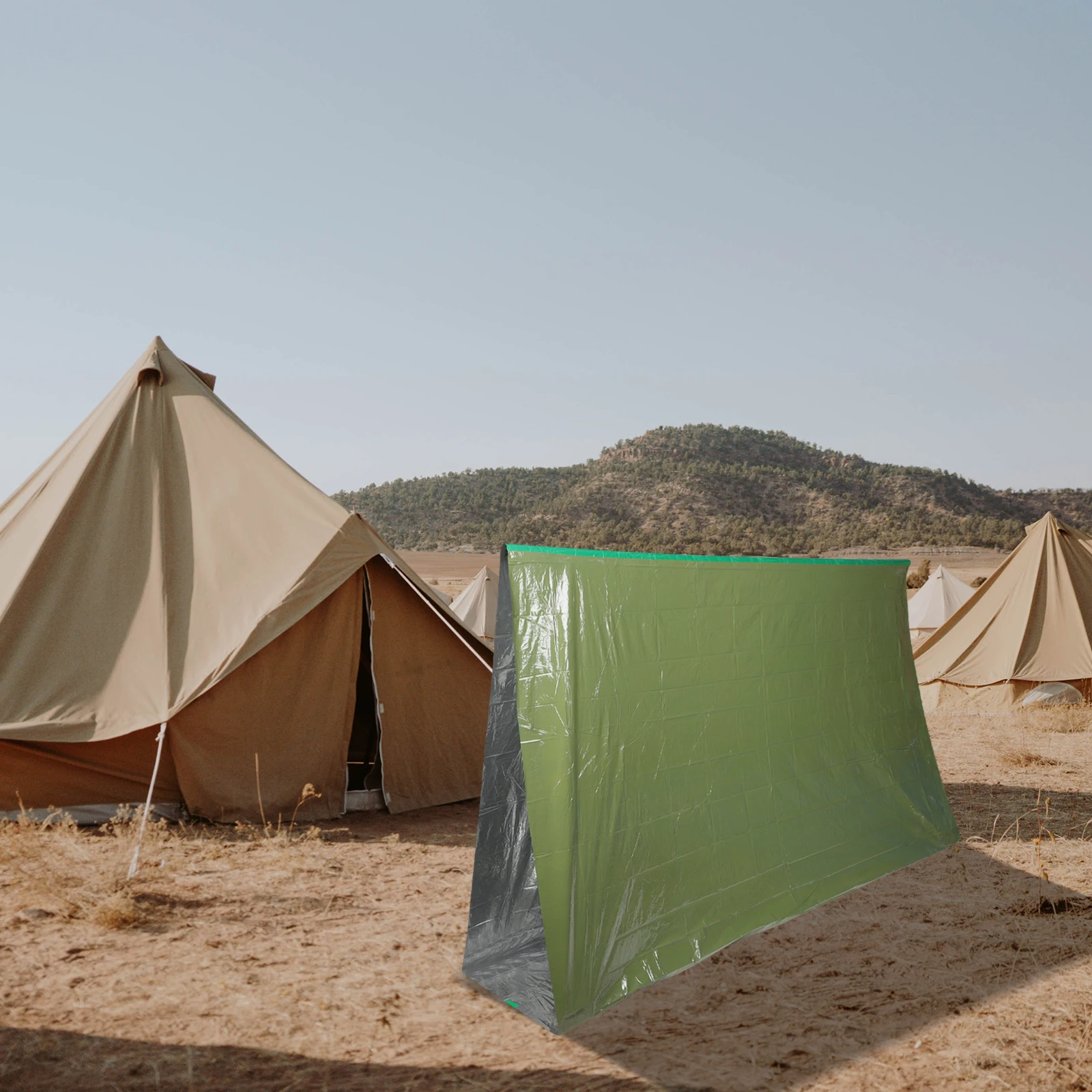

Emergency Tent Survival Camping Blanket Thermal Sleeping Bag Outdoor Hiking Reusable Windproof Heat Retention for Low