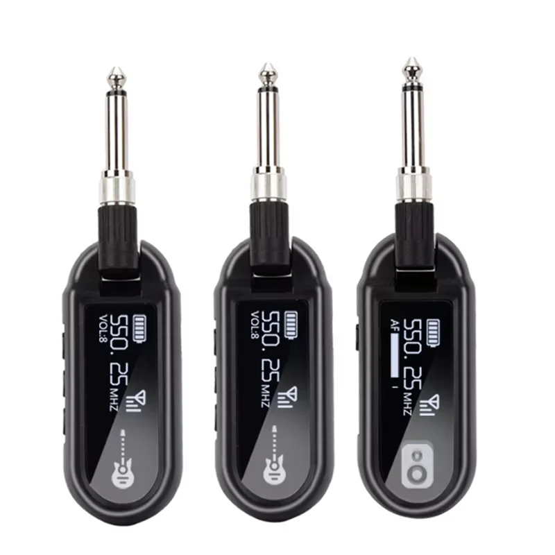

M02 UHF Guitar Microphone Wireless Transmitter Stable Signal For Electric Guitar Bass Plug And Play