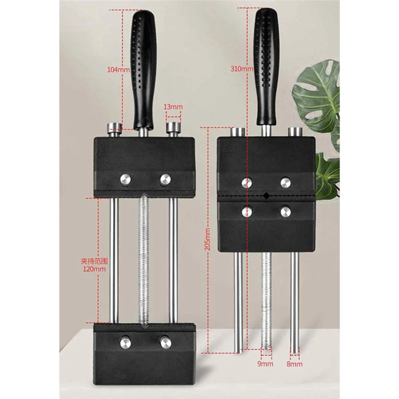 

ABKU-120 мм Тиски с губками Настольный зажим 360 ° Вращающийся регулируемый зажим, настольный зажим, тиски, верстак, деревообрабатывающие настольные тиски, сверхмощные ручные
