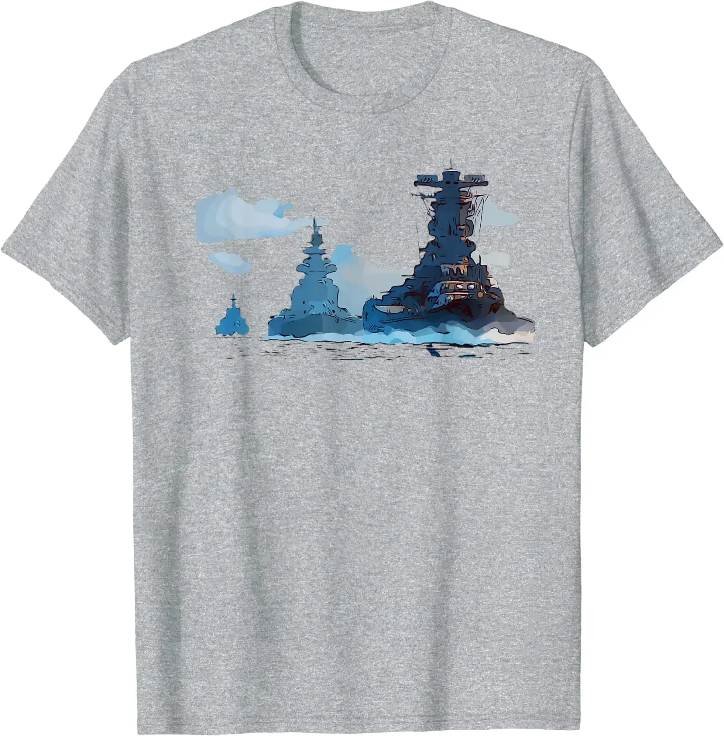 Warships Naval Fleet Battleships Carriers Men T-Shirt Short Sleeve Casual Cotton O-Neck Summer T Shirts