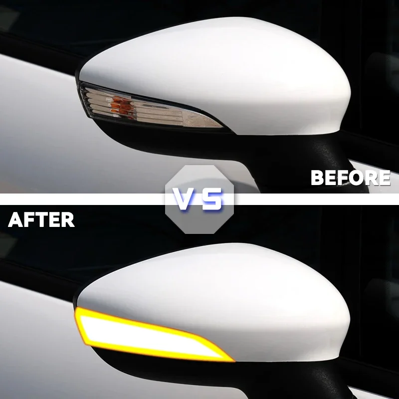 For Ford Fiesta Mk7 2008-2017 / Ford B-Max LED dynamic turn signal rearview mirror indicator