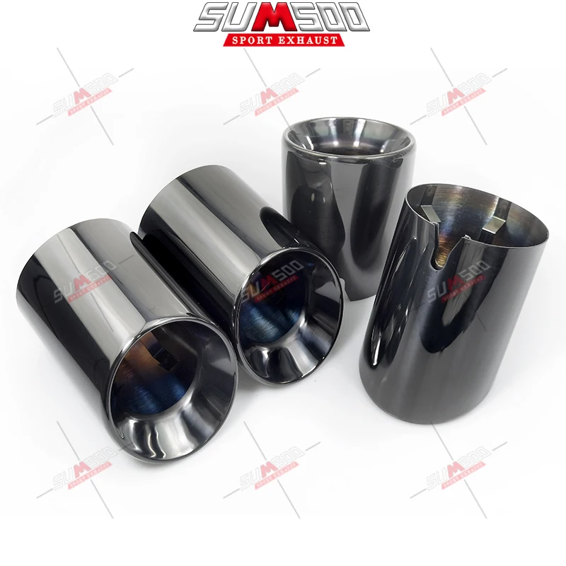 

4PCS 304 Stainless Steel Exhaut tip for BMW F87 M2 F80 M3 F82 F83 M4 F10 M5 F12 F13 M6 Direct Fit Universal Fit Exhaust Tip