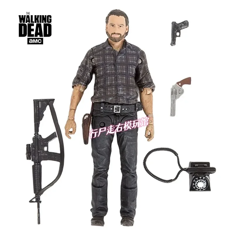 In Stock 5-inch 1/12 Woodbury Assault Rick Grimes Horror Action Figure Doll Collection Christmas Gift