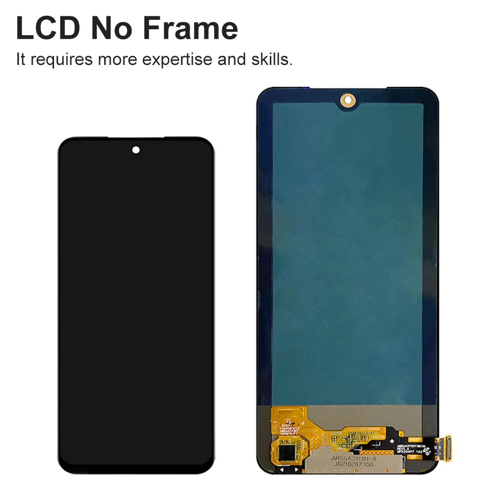 Pantalla AMOLED de 6,43 pulgadas para Xiaomi Redmi Note 10 M2101K7AI M2101K7AG pantalla LCD montaje de digitalizador de pantalla táctil para Redmi Note 10S