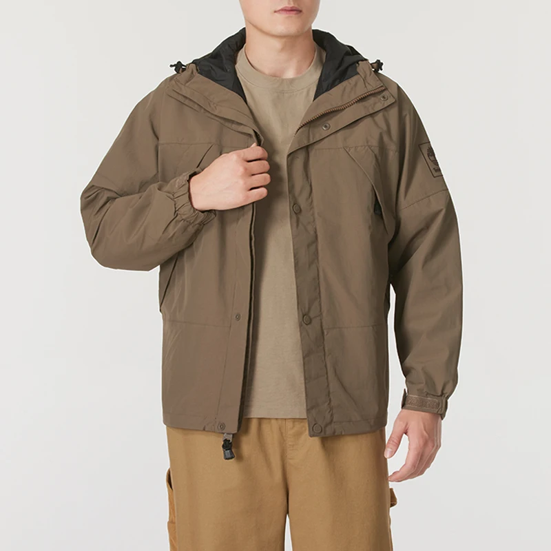 سترة Timberland للرجال للمشي لمسافات طويلة وتسلق الجبال سترة منسوجة مقاومة للرياح ومقاومة للماء A68Xfbk0