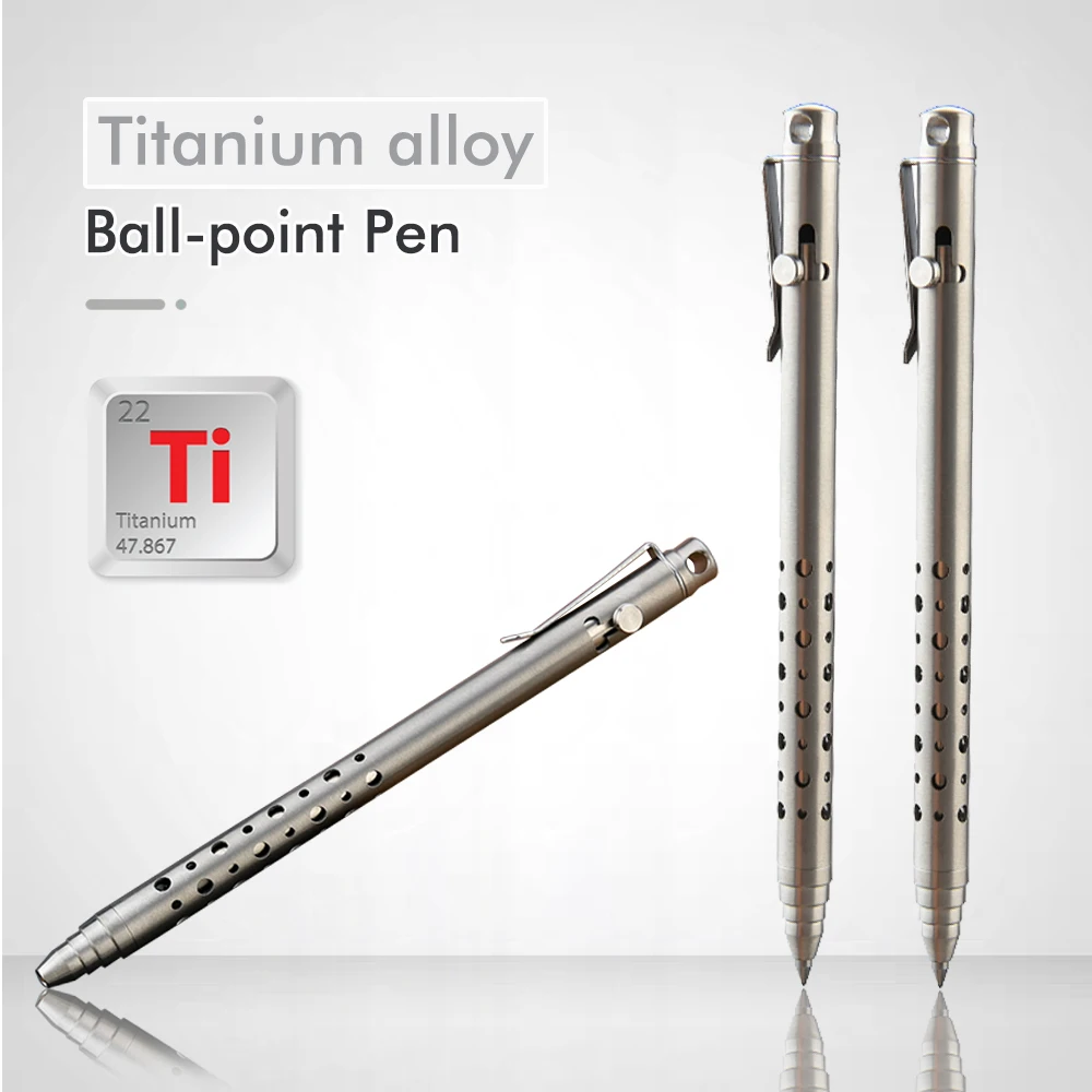 Titanium Alloy EDC Pen-Bolt Action Tactical Ballpoint Pen for Outdoor Survival,Pocket-Sized Multitool for Office & Business Gift