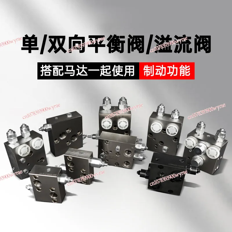 Hydraulic valve Double balance valve/relief valve with BMR/BMS cycloid oil motor brake regulator brake block