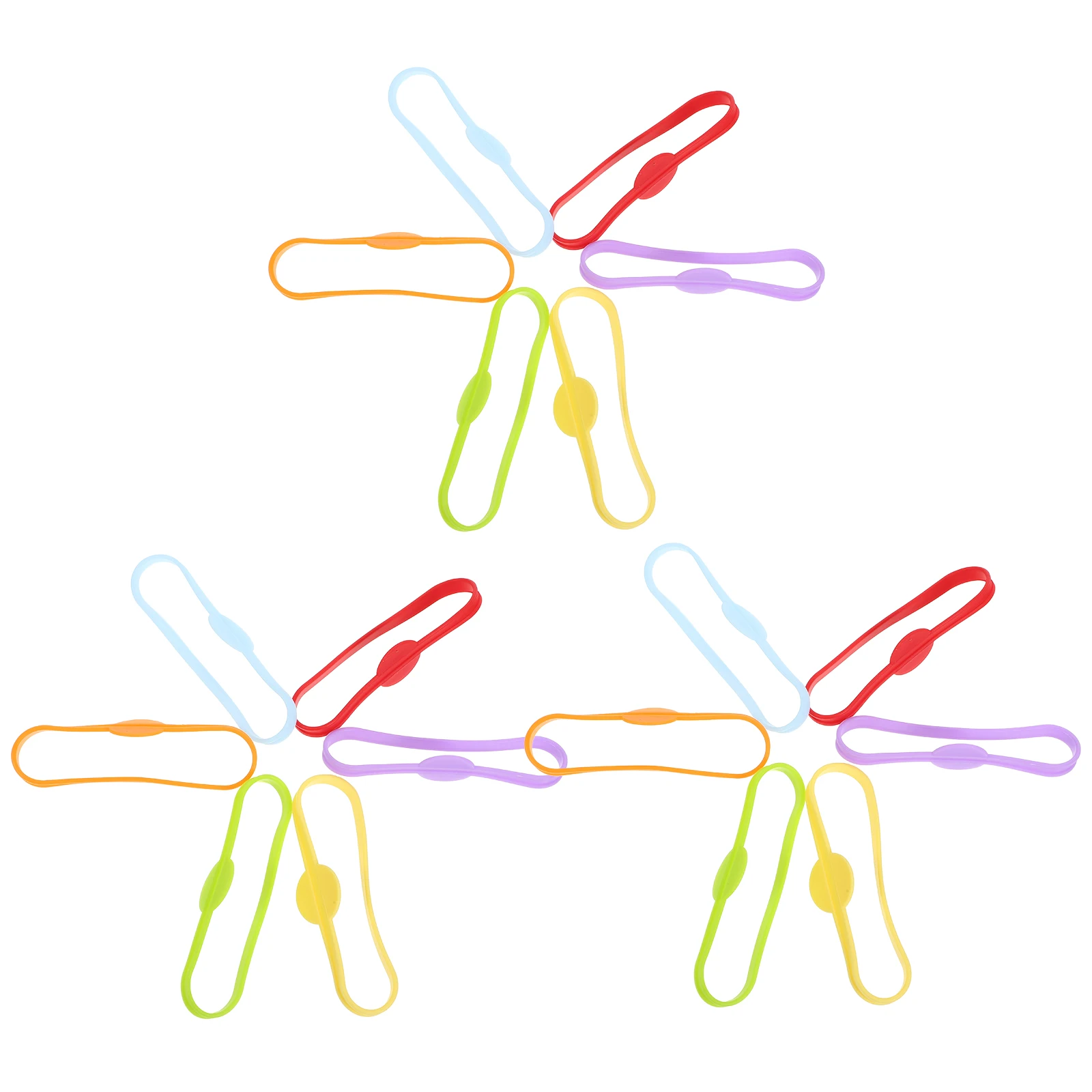 

18pcs Glass Strap Silicone Drink Markers 6 Colors Reusable Beverage Labels for Bottles Party Supplies Elastic