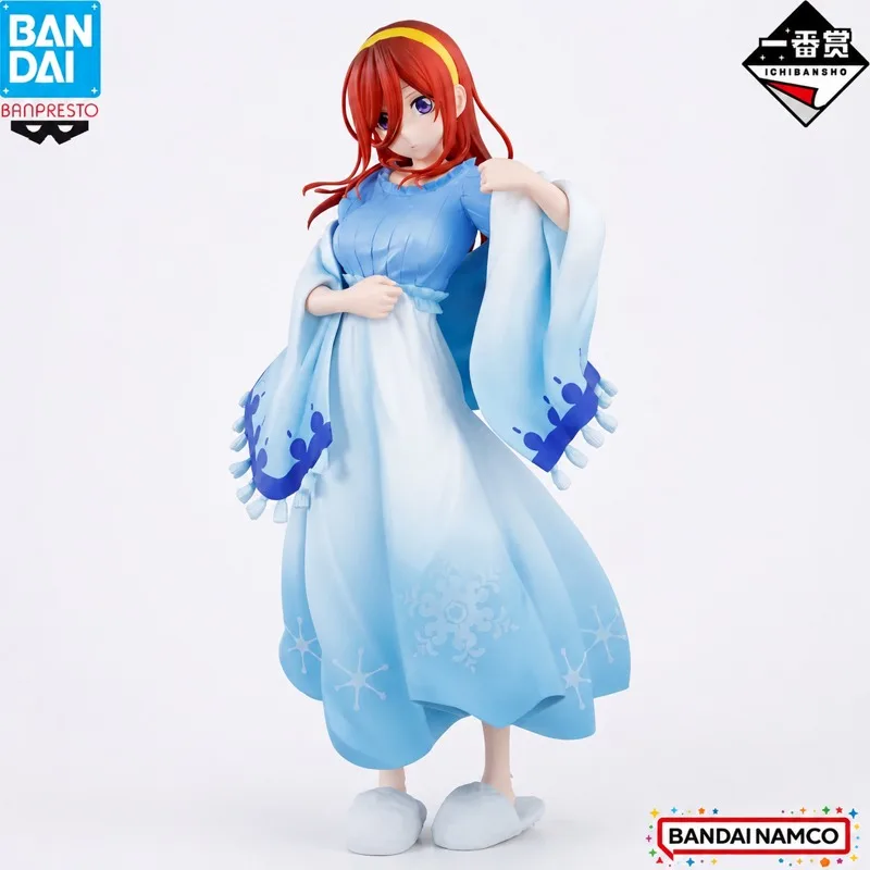 

In Stock Bandai Original Ichiban Kuji The Quintessential Quintuplets Nakano Miku Action Figure Model Doll Brand New Boxed Anime