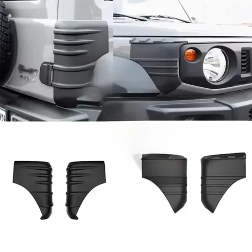 Imagen 2 del producto Cubierta de protección de ángulo de envoltura automática delantera y trasera Exterior ABS compatible con Suzuki Jimny JB64W JB74W 2019+ accesorios para automóviles de 2 puertas/4 puertas