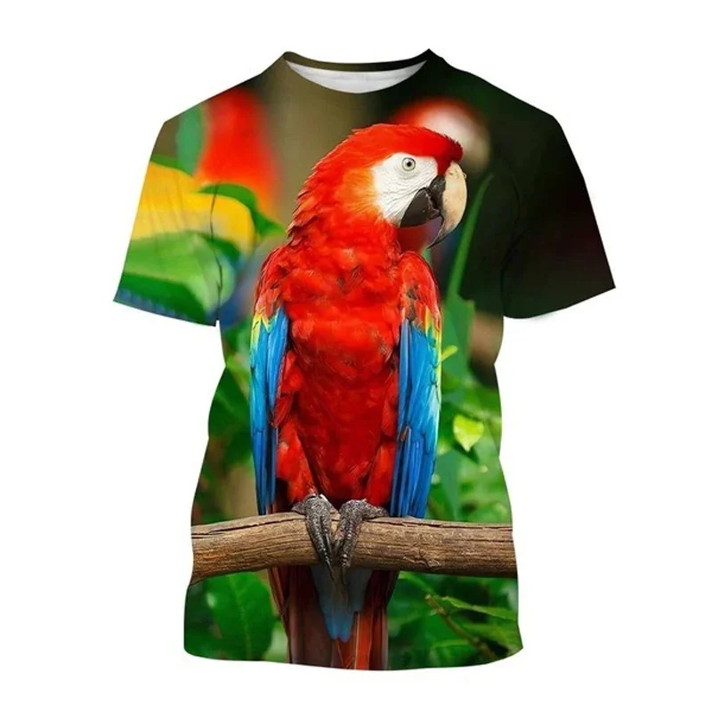 3D Printed Cute Animal Parrots T Shirt Psittaciformes Graphic T-shirts For Men Kid Fashion Funny Tee Shirts Harajuku Top Clothes