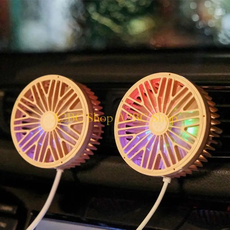 

A2BC Автомобильный вентилятор USB-зарядка Многофункциональный светодиодный светильник Охлаждающий вентилятор Автомобильный на 3