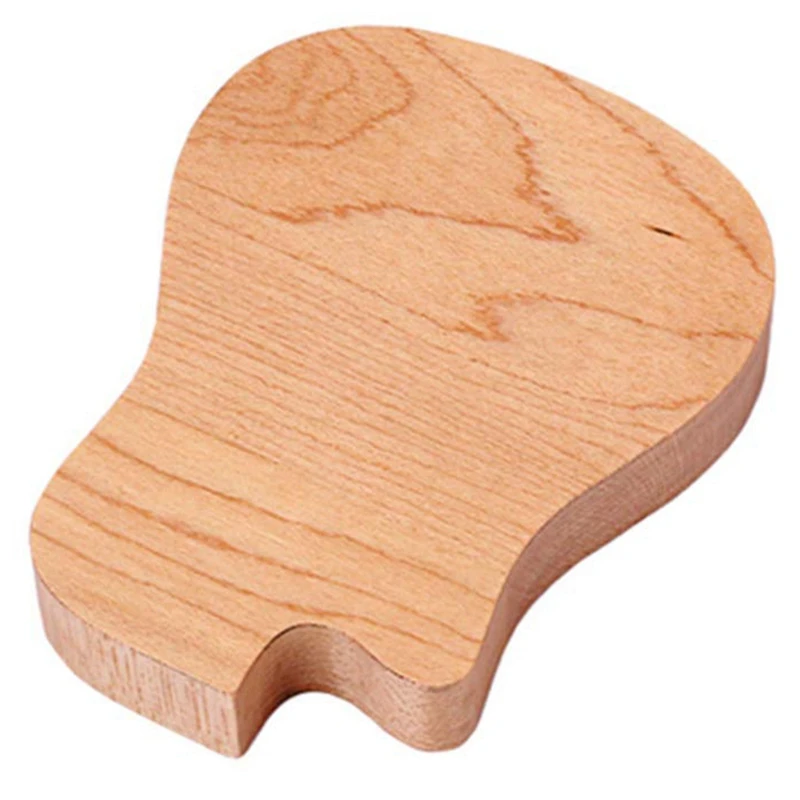 1 PCS Guitar Wood Picks Box Wood Color Guitar Shaped Guitar Pick Storage Plectrum Container For Guitar Standard Picks Home