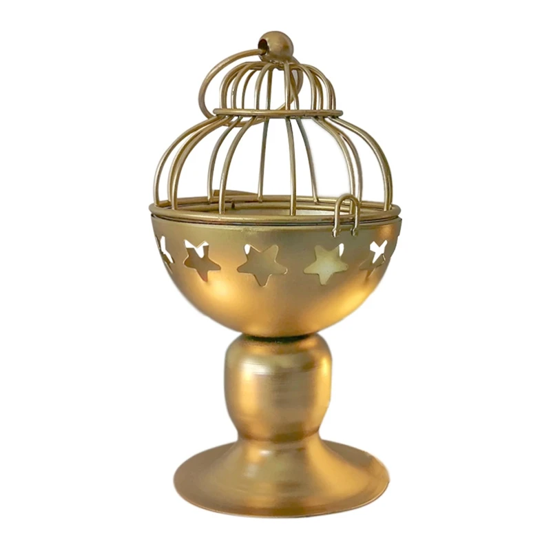 เชิงเทียนเทียนตกแต่งโคมไฟ Star Hollow Votive เทียนชาสําหรับงานแต่งงาน, ตารางกลางทนทาน