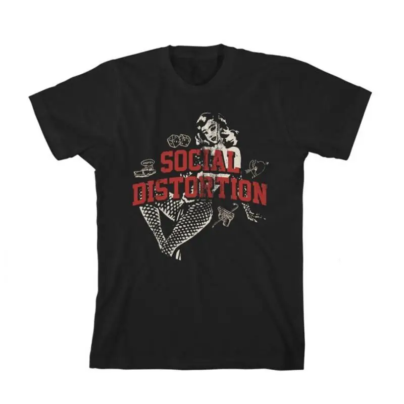

SOCIAL DISTORTION Vintage Pin Up T SHIRT S 2XL New Official Kings Road Merch