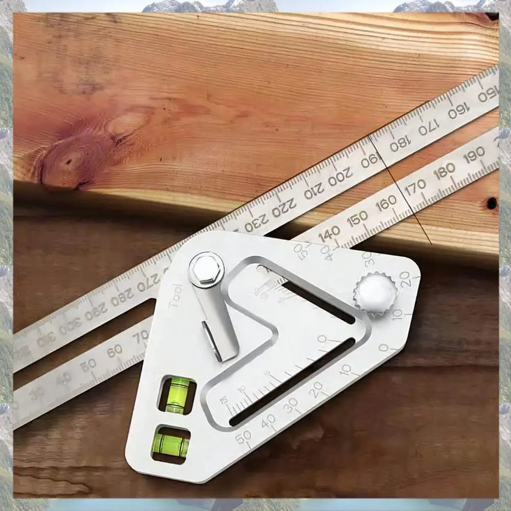 

2025 Trend 1 Pcs Stainless Steel Woodworking Triangle Ruler Building Decoration Measuring Tools
