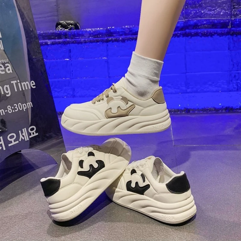 

Breathable Mesh Shoes Woman 2024 Round Toe Clogs Platform Casual Sneakers Women Shallow Mouth Soft Soled Shoes Small Fall Sports