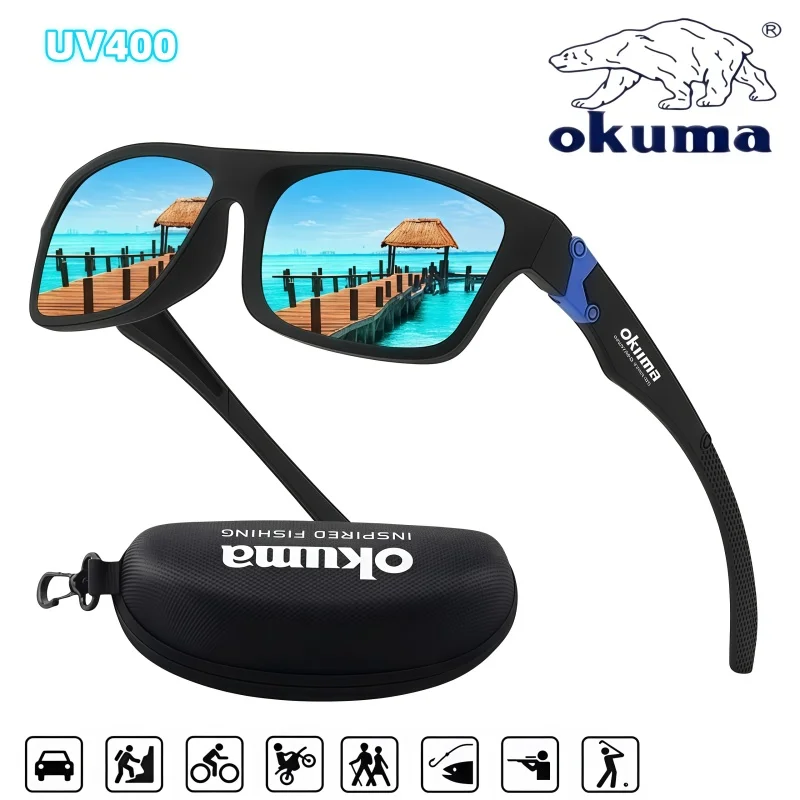 AliExpress okuma Okuma's New Polarized Glasses UV400, Anti Stray Light, Glare, Suitable for Cycling, Driving, Fishing, Hunting, Etc