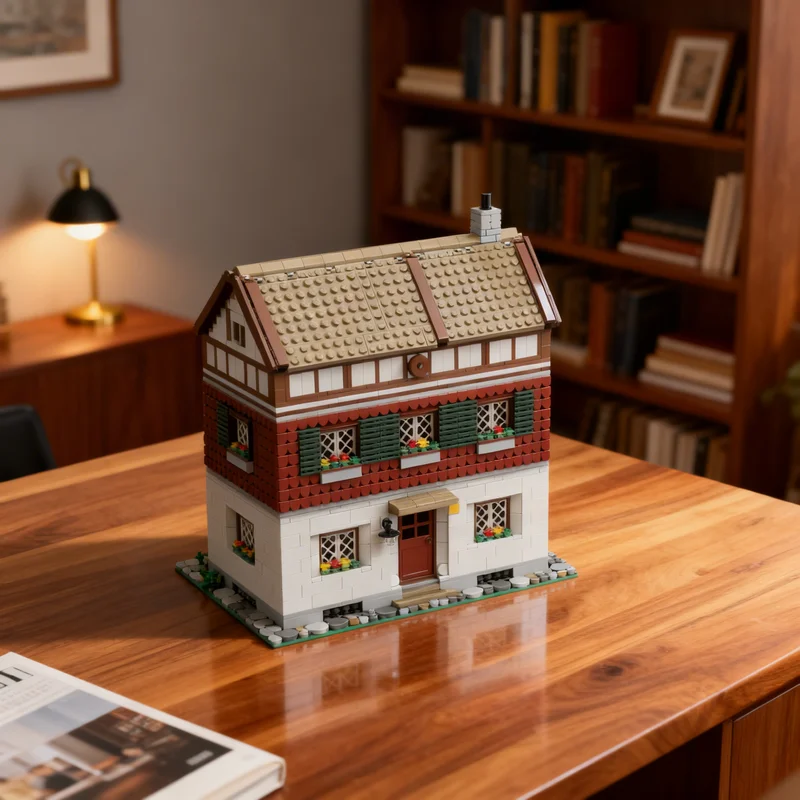 

2690 деталей MOC: Модульная модель старинного жилого дома для уличной сцены, строительные блоки, креативный подарок, DIY-декор для взрослых и детей, премиум-класс, для рабочего стола