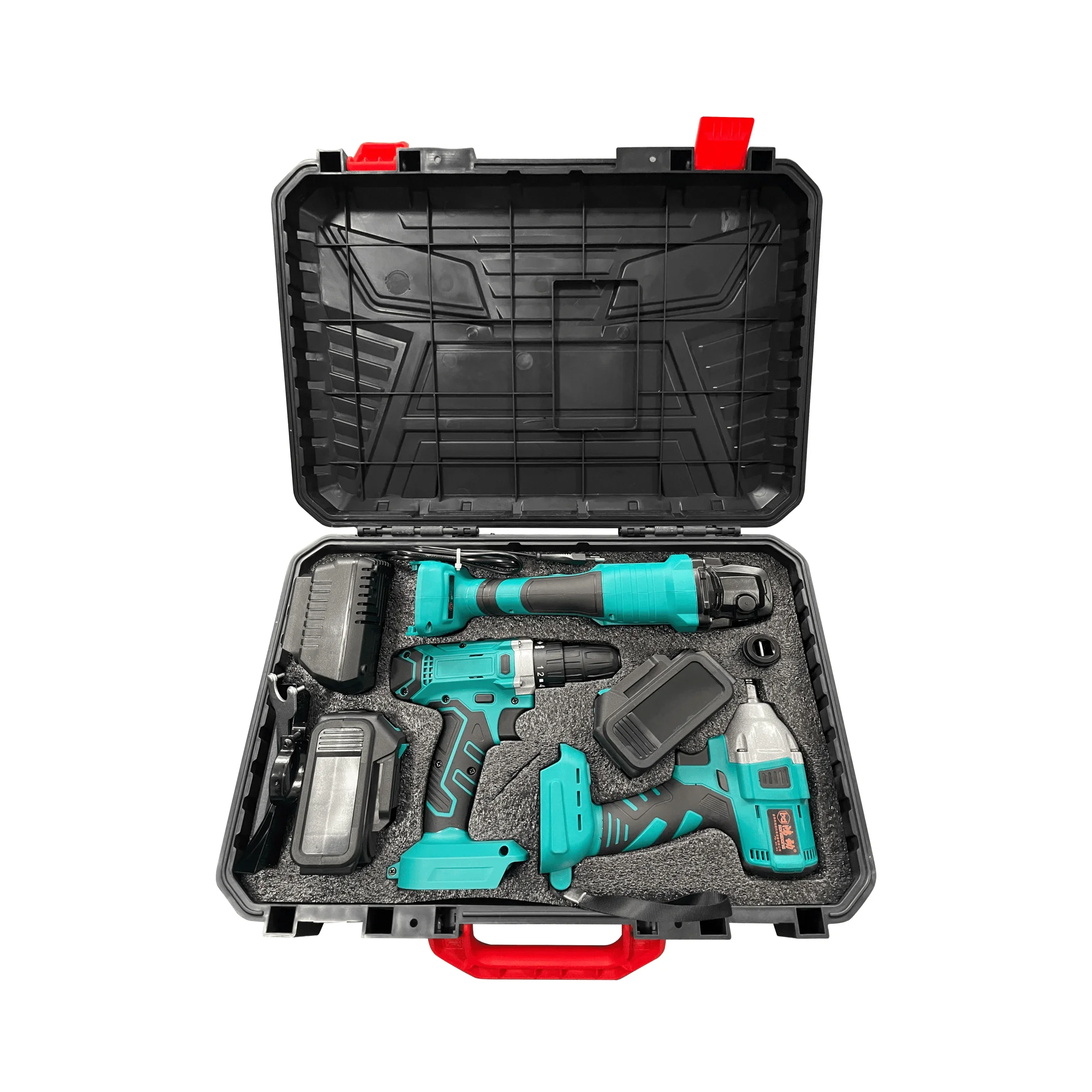 3-Piece Set Brushless Lithium-ion Tools Angle Grinder Electric Drill Electric Wrench Power Tool Combination Kits