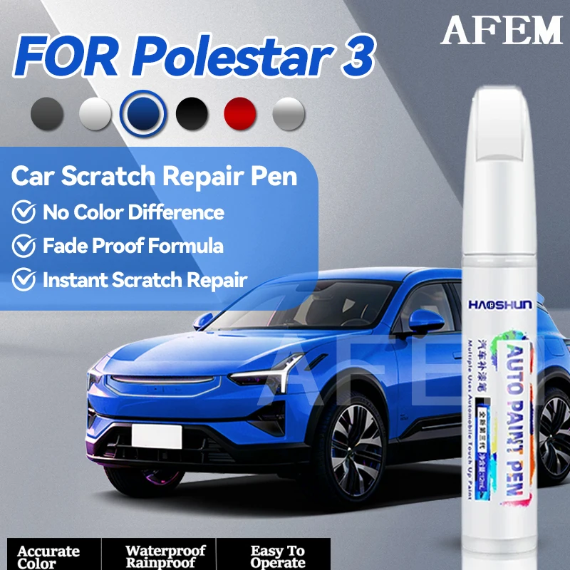 Specialized Automobiles For Polestar 3 Car Paint Repair Pen Paint Scratch Repair Accessories Magnesium White Space Black Vapour
