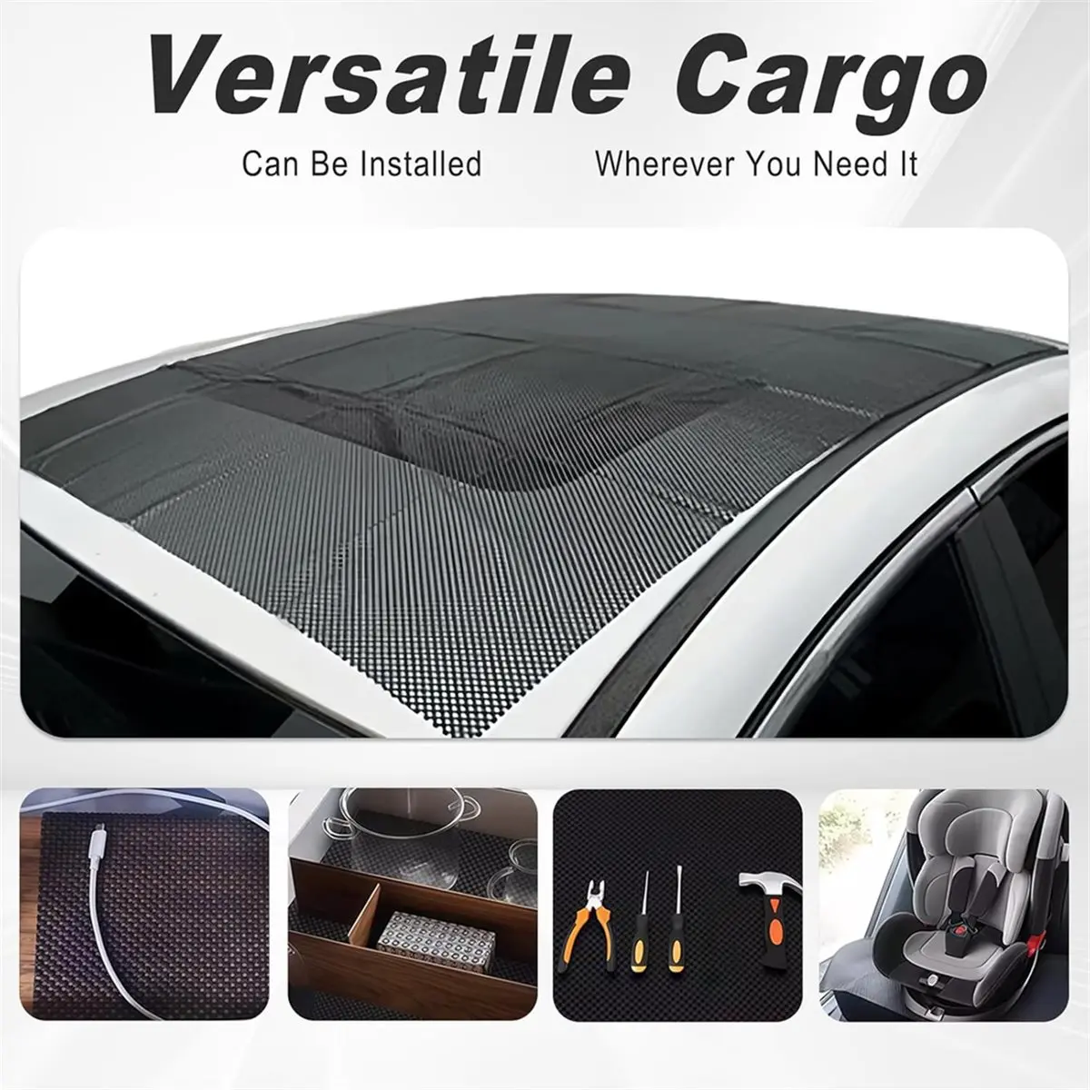 Roof Rack Pads,Universal Non-Slip Car Roof Mat,All Weather Protective Liner for Bags Protective Mat,Prevention Shave