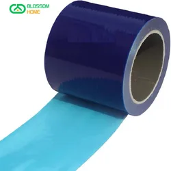 PE Self-adhesive Protective Film Stainless Steel Home Appliance Washing Machine Protective Film Anti-scratch Film Blue Color