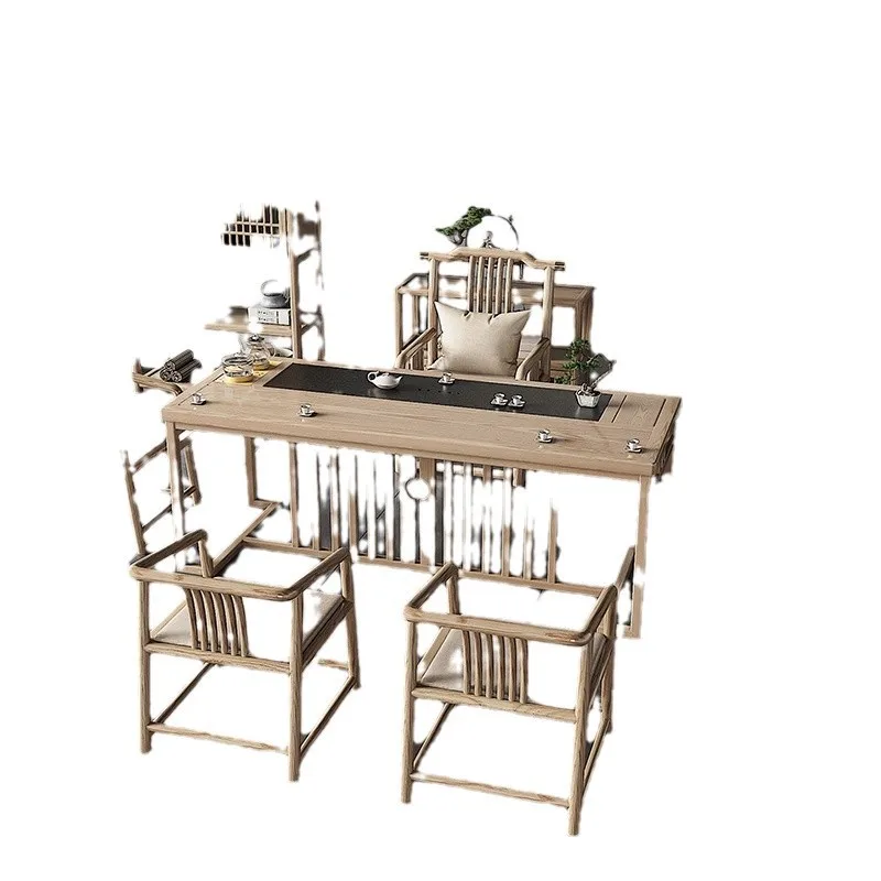 

Chinese table and chair combination office tea household kung fu integration zen coffee table living room