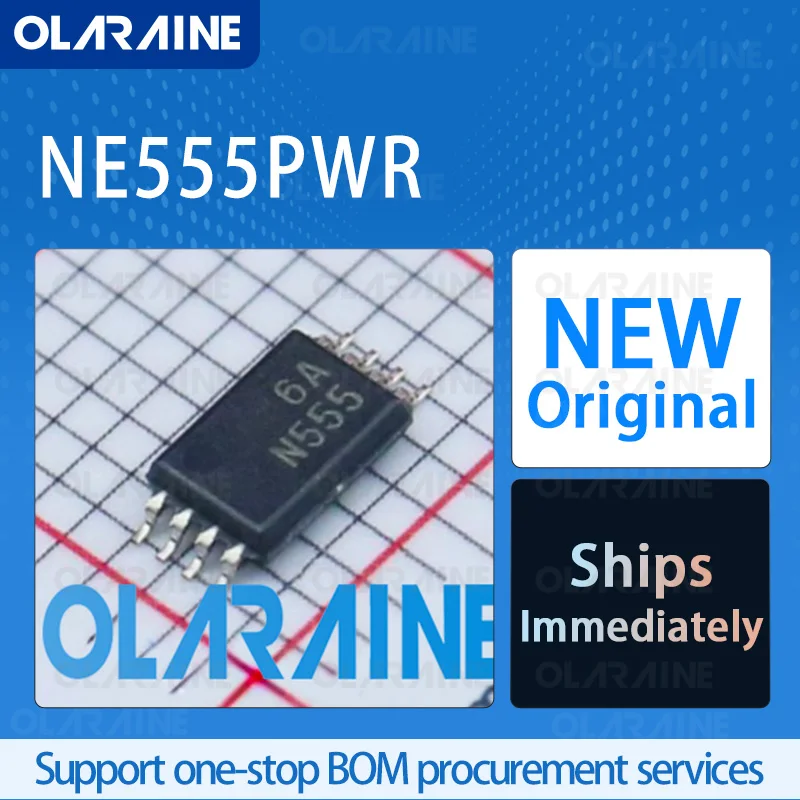 10/50/100Pcs NE555PWR TSSOP-8 original ic chip Timers and support products RoHS 1 Timer Voltage -16 V