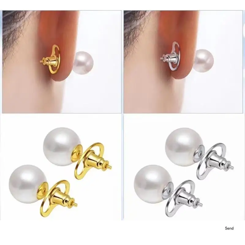 10pcs Earring Backs for Droopy Ears Pig Nose Earring Backs Replacement Earring Lifters Backs Locking Earrings Backs