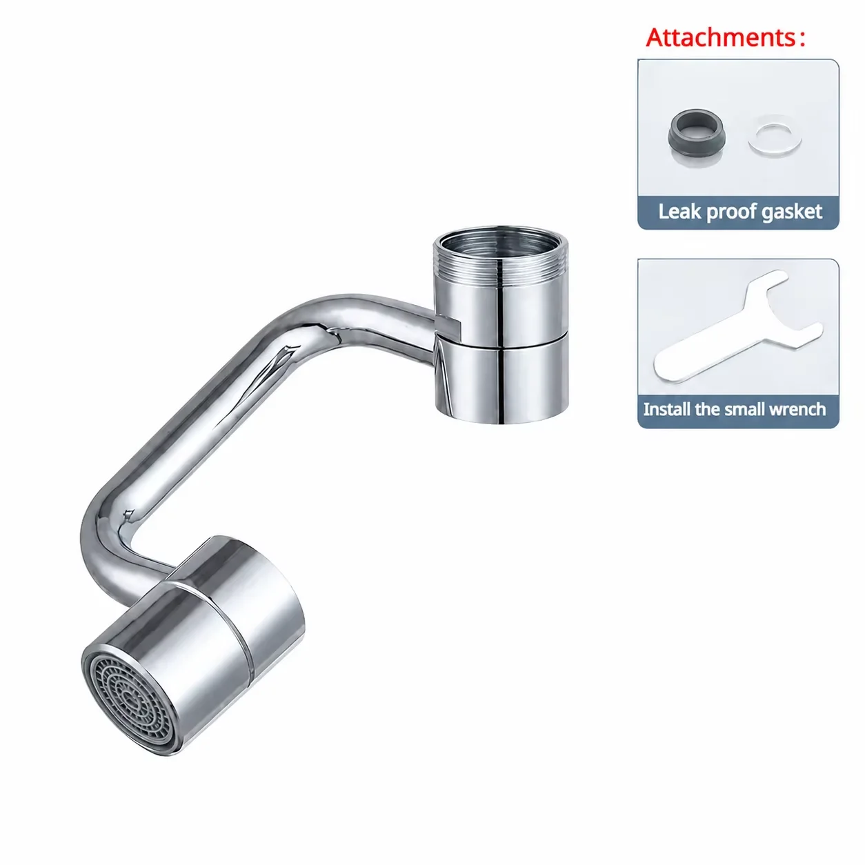 Edelstahl-Drehhahn-Verlängerung, korrosionsbeständiger Ventilkern für Küchen- und Badezimmerarmaturen – Detail 9