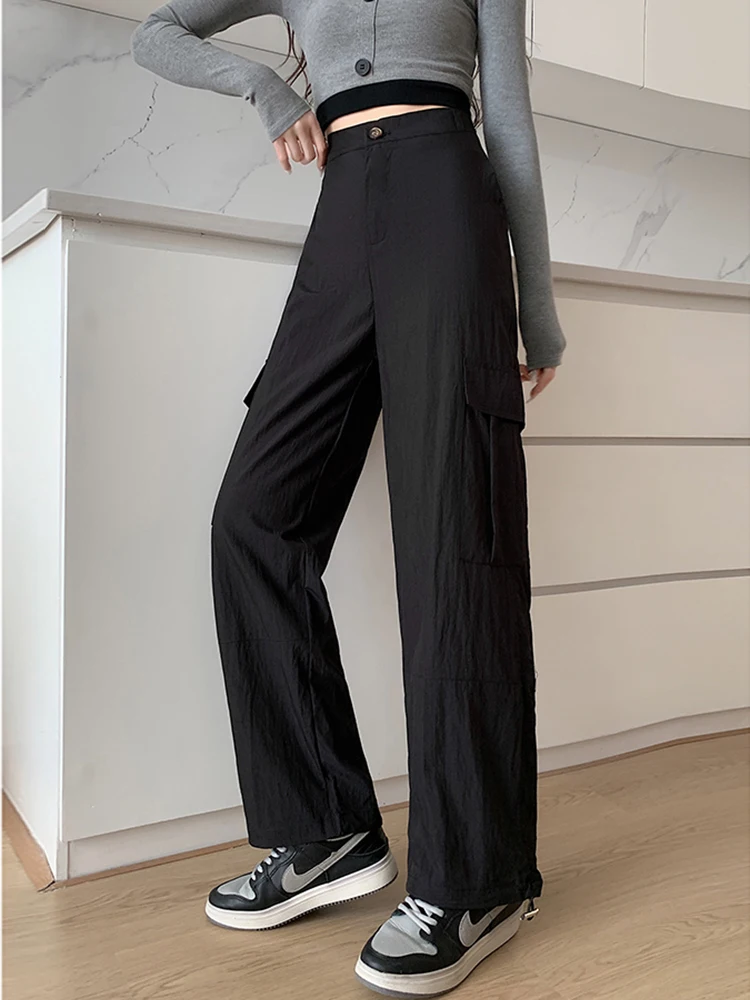 Casualหลวมขากว้างกางเกงผู้หญิงฤดูใบไม้ร่วงฤดู
