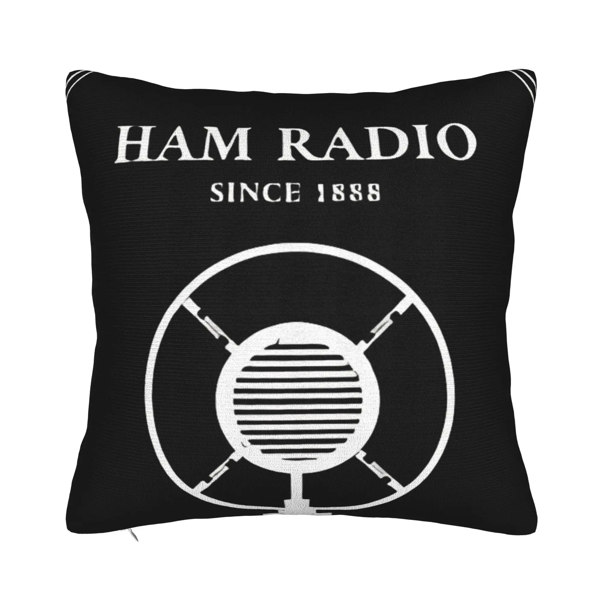 Ham Radio Since 1888 Morse Code Winter Holiday Farmhouse Home Deco ham radio Pillow Cover Soft Durable