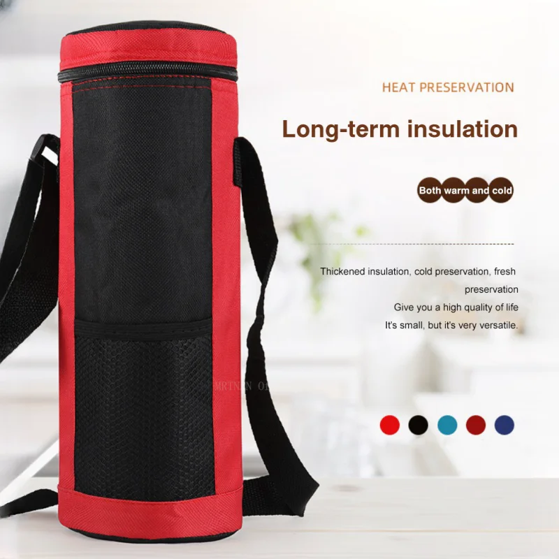 Outdoor Camping Water Bottle Cooler Bag Universal Water Bottle Bag Large Capacity Thermal Insulation Bag Camping Accessories