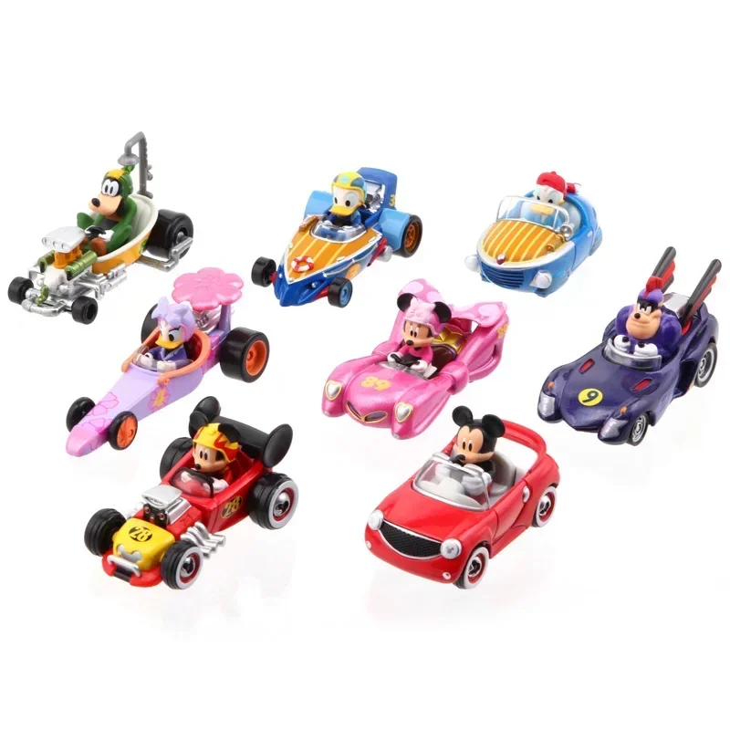 

Takara Car Mickey and Roadster Racers MRR Donald Duck Cartoon Racing Diecast Model Cars Collection Toys for Boys Gifts for Kids