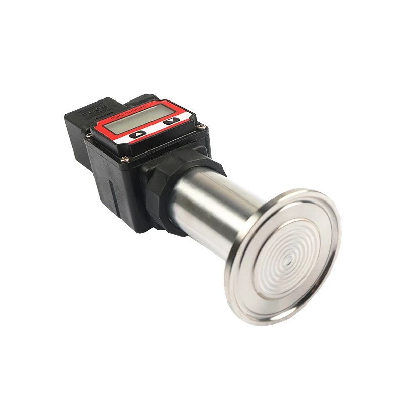 الغذاء الصيدلانية غشاء مسطح جهاز إرسال الضغط الصحي فلوش الحجاب الحاجز المشبك 50.5 مللي متر LCD 4-20mA عرض استشعار الضغط #5